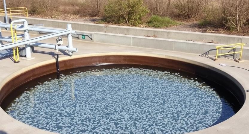 Aerator Besar dalam Sistem Pengolahan Air Limbah Industri